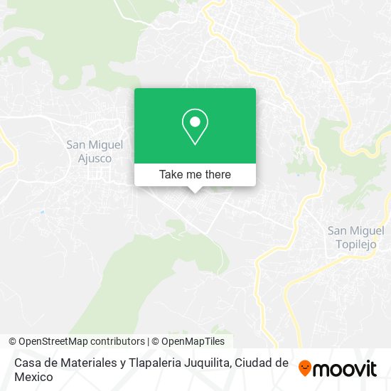 Mapa de Casa de Materiales y Tlapaleria Juquilita