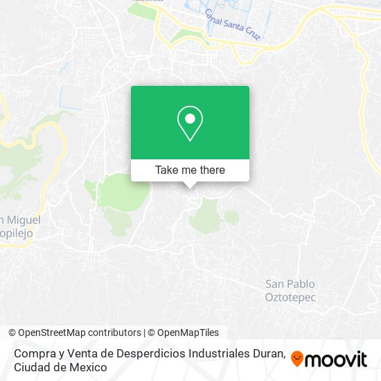 Mapa de Compra y Venta de Desperdicios Industriales Duran