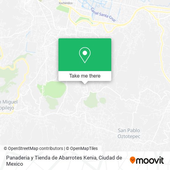 Panaderia y Tienda de Abarrotes Kenia map