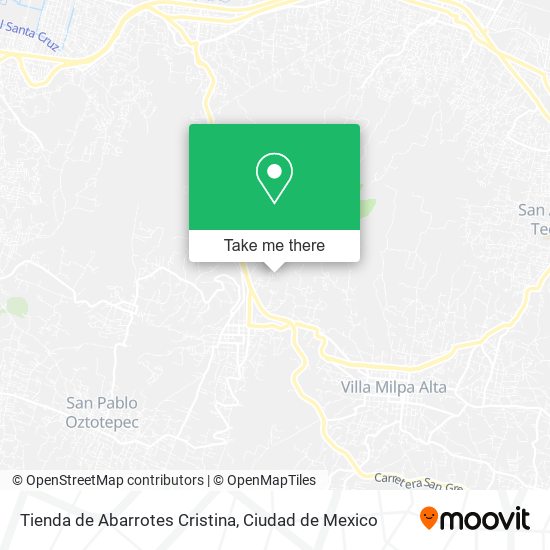 Mapa de Tienda de Abarrotes Cristina