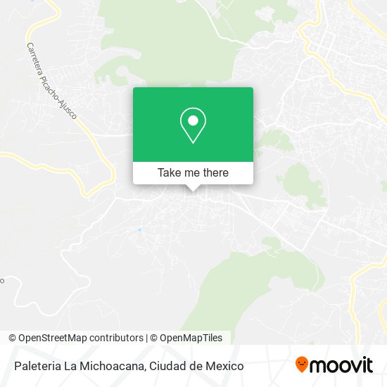 Mapa de Paleteria La Michoacana