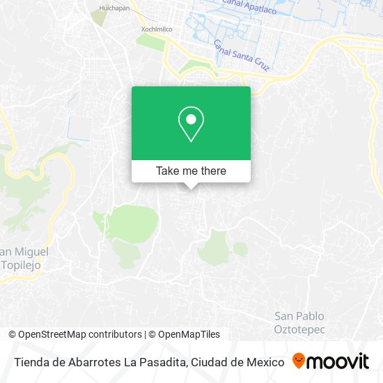 Mapa de Tienda de Abarrotes La Pasadita