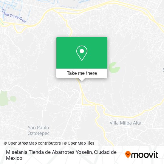 Mapa de Miselania Tienda de Abarrotes Yoselin