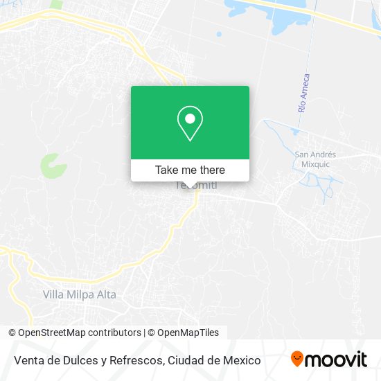 Mapa de Venta de Dulces y Refrescos