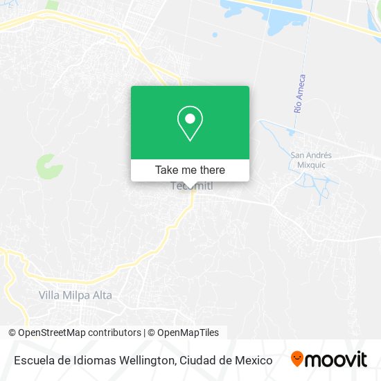 Mapa de Escuela de Idiomas Wellington