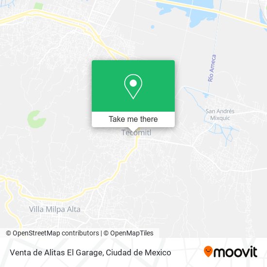 Venta de Alitas El Garage map