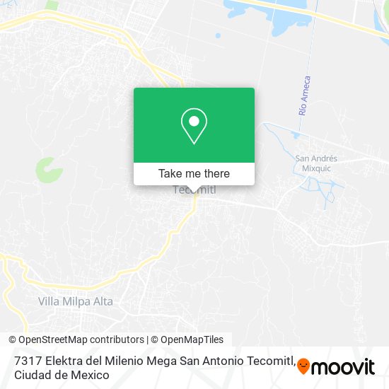 7317 Elektra del Milenio Mega San Antonio Tecomitl map