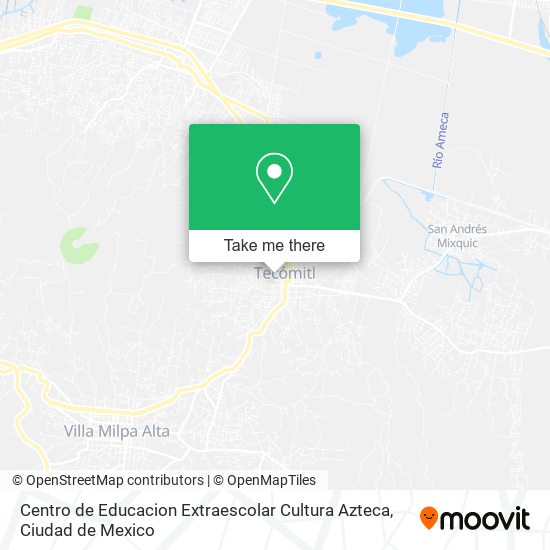 Centro de Educacion Extraescolar Cultura Azteca map