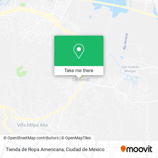 Tienda de Ropa Americana map