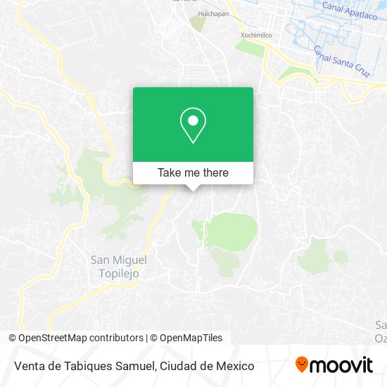 Venta de Tabiques Samuel map