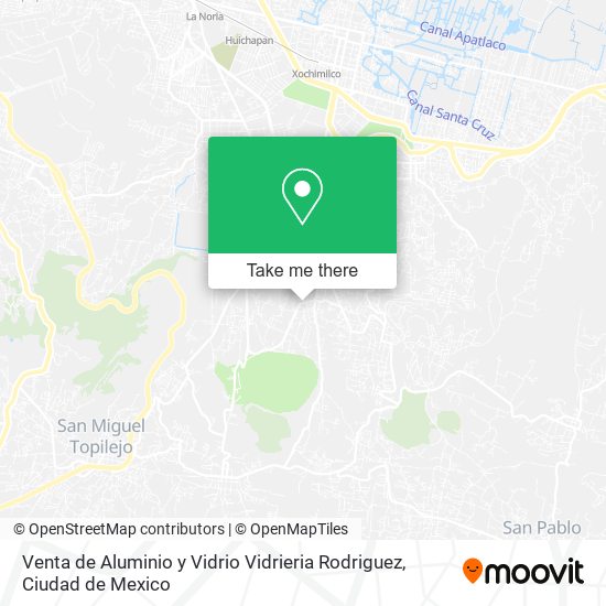 Venta de Aluminio y Vidrio Vidrieria Rodriguez map