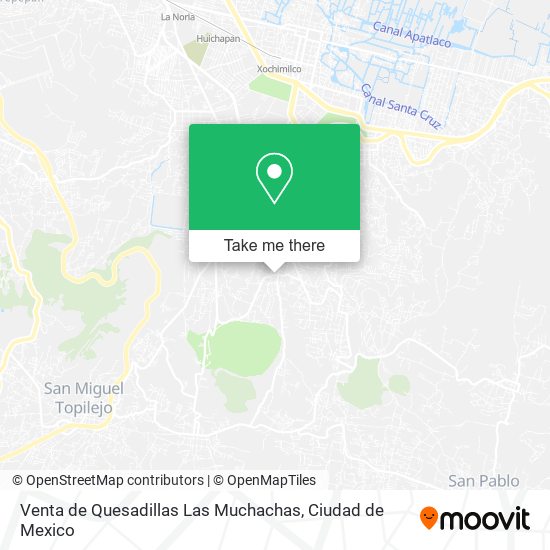 Mapa de Venta de Quesadillas Las Muchachas