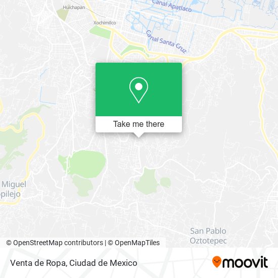 Venta de Ropa map