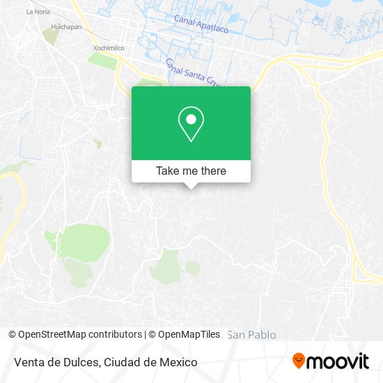 Venta de Dulces map