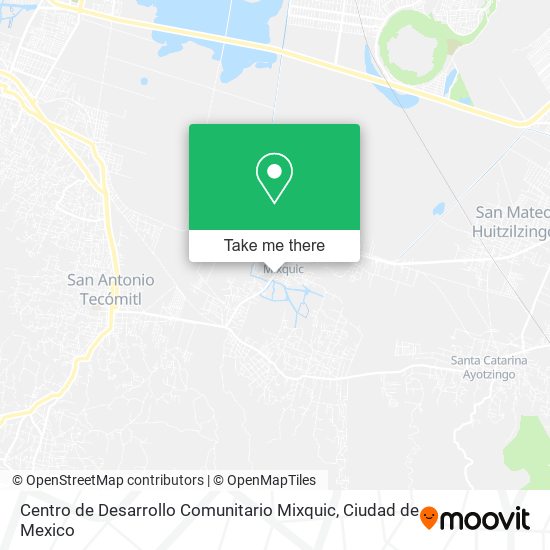 Mapa de Centro de Desarrollo Comunitario Mixquic