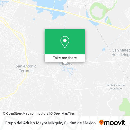 Grupo del Adulto Mayor Mixquic map