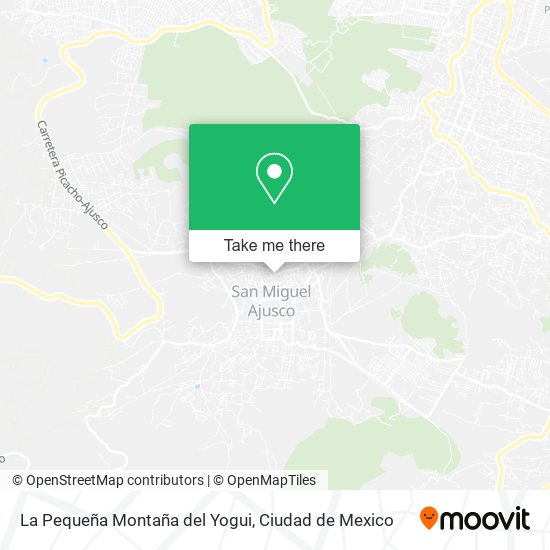 La Pequeña Montaña del Yogui map