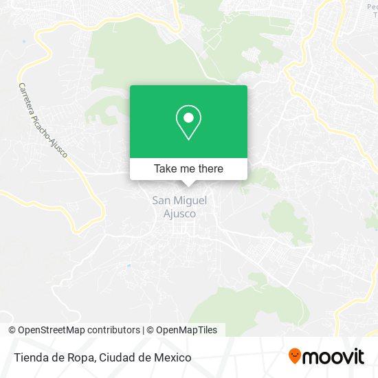 Tienda de Ropa map