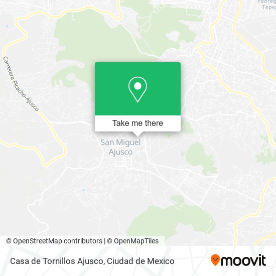 Casa de Tornillos Ajusco map