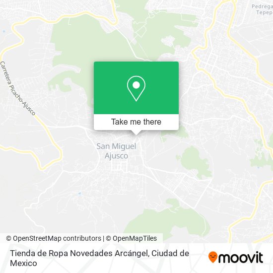 Tienda de Ropa Novedades Arcángel map