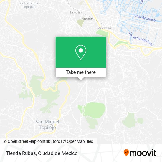 Tienda Rubas map