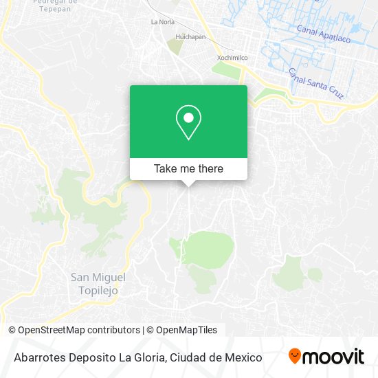 Abarrotes Deposito La Gloria map