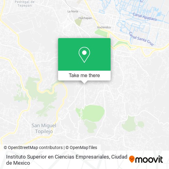 Instituto Superior en Ciencias Empresariales map