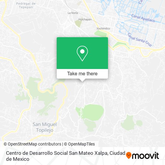 Centro de Desarrollo Social San Mateo Xalpa map