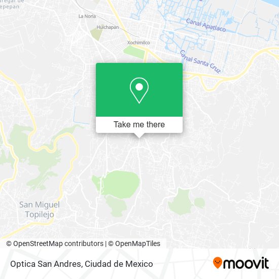 Optica San Andres map