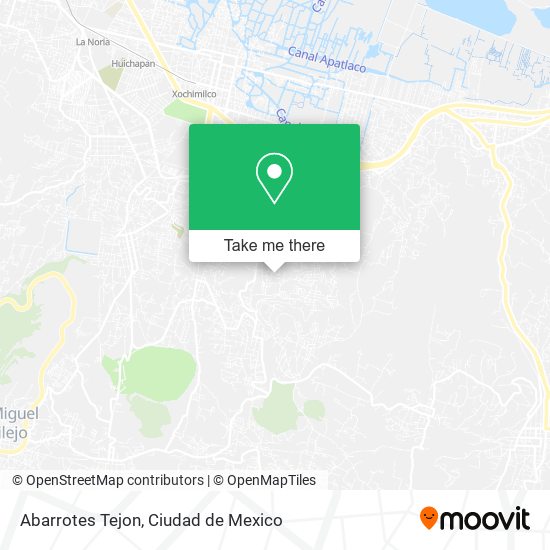 Mapa de Abarrotes Tejon