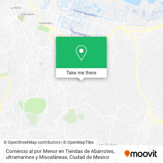 Comercio al por Menor en Tiendas de Abarrotes, ultramarinos y Misceláneas map