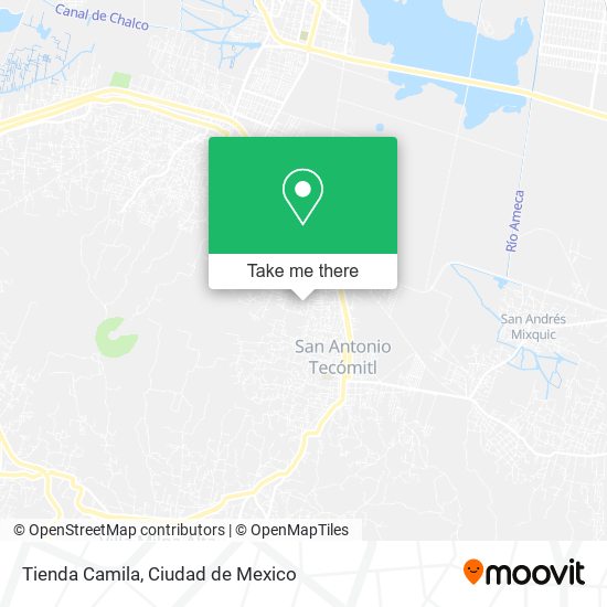 Mapa de Tienda Camila