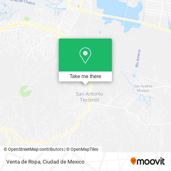 Mapa de Venta de Ropa