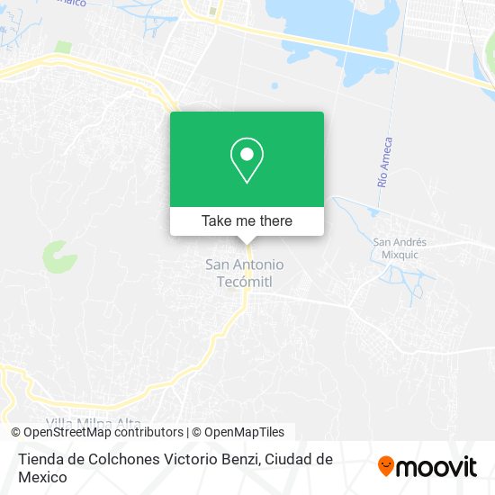 Mapa de Tienda de Colchones Victorio Benzi