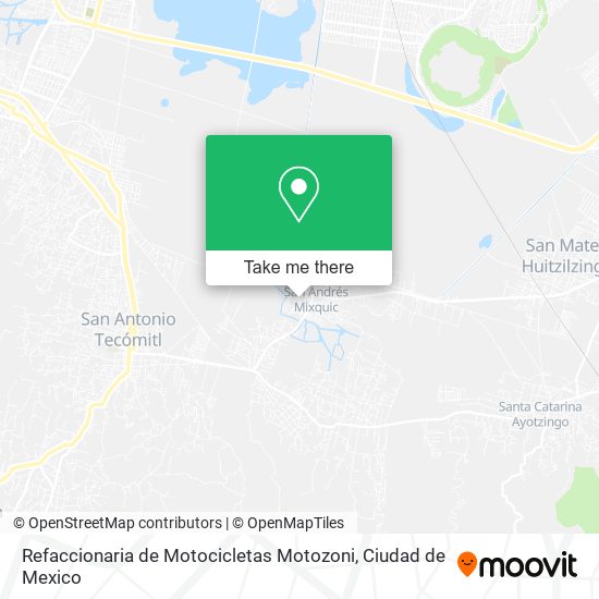 Mapa de Refaccionaria de Motocicletas Motozoni