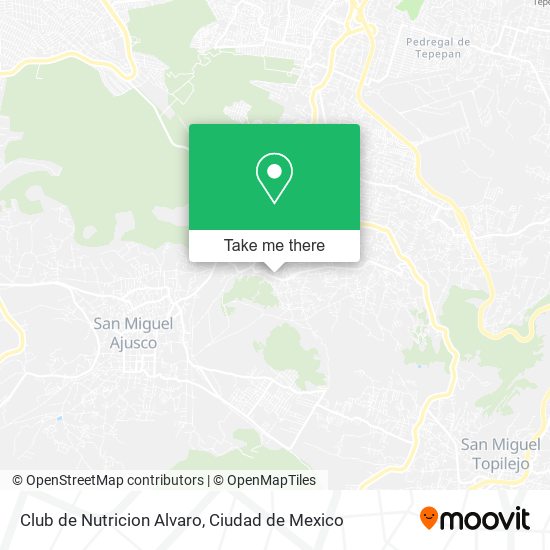 Mapa de Club de Nutricion Alvaro