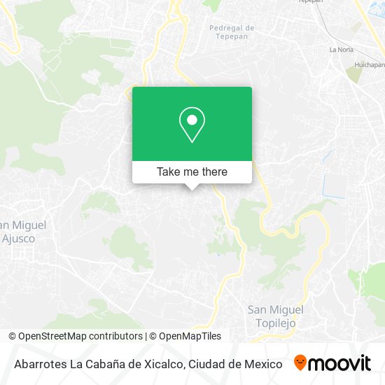 Abarrotes La Cabaña de Xicalco map