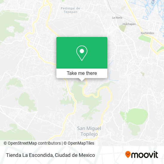 Mapa de Tienda La Escondida