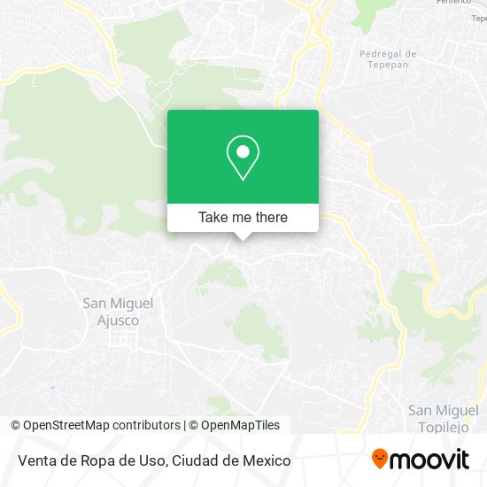 Venta de Ropa de Uso map