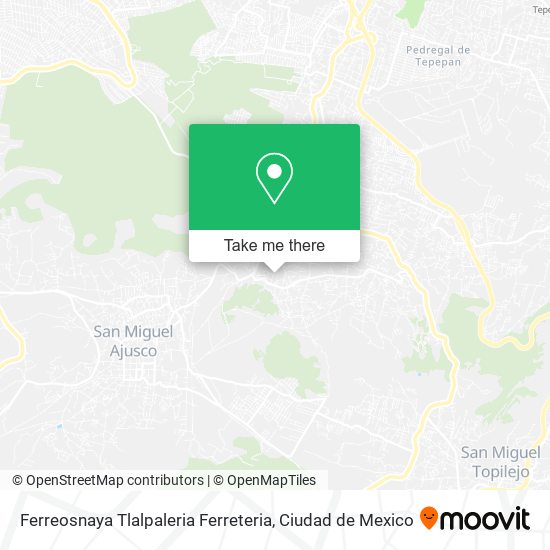 Ferreosnaya Tlalpaleria Ferreteria map