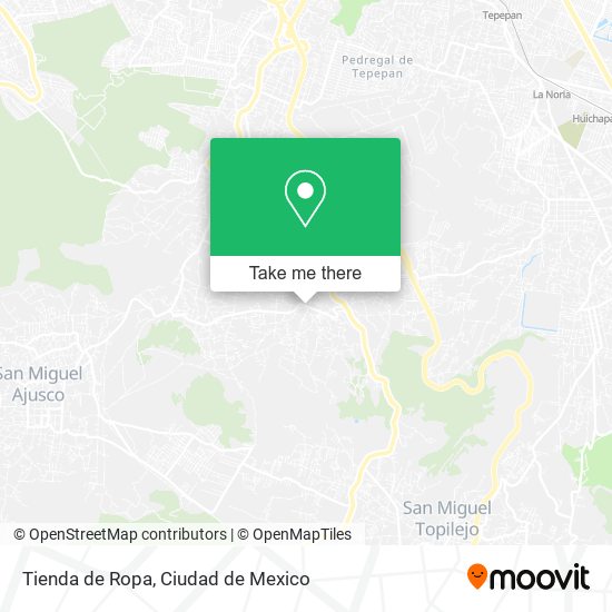 Tienda de Ropa map