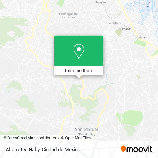 Abarrotes Gaby map