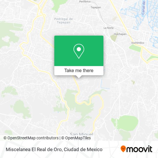 Mapa de Miscelanea El Real de Oro