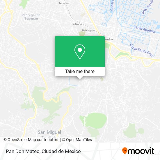 Pan Don Mateo map