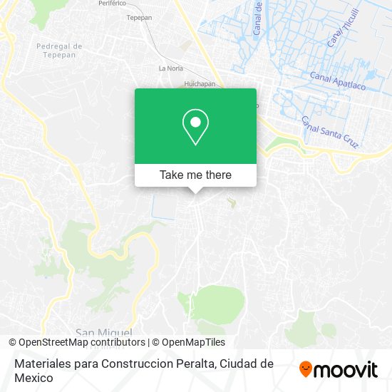 Mapa de Materiales para Construccion Peralta