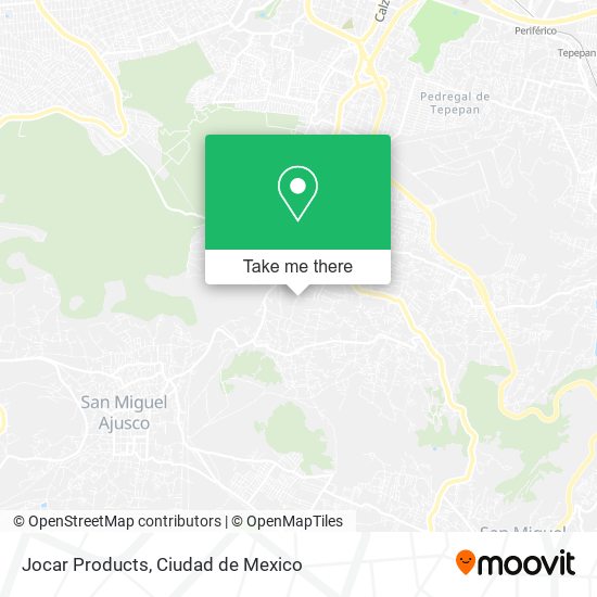 Mapa de Jocar Products