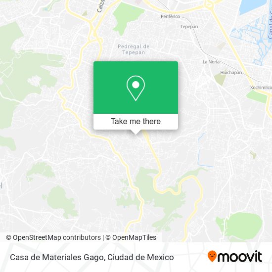 Mapa de Casa de Materiales Gago