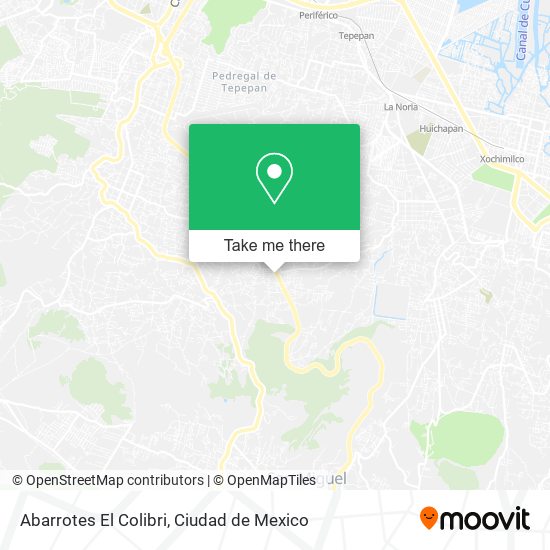 Abarrotes El Colibri map