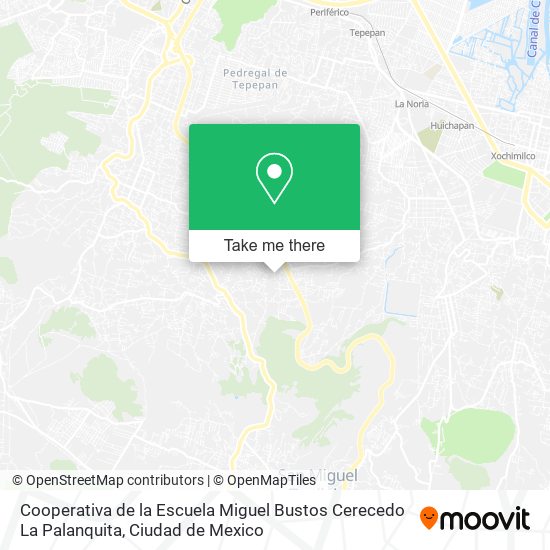 Mapa de Cooperativa de la Escuela Miguel Bustos Cerecedo La Palanquita