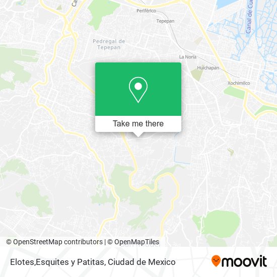 Mapa de Elotes,Esquites y Patitas
